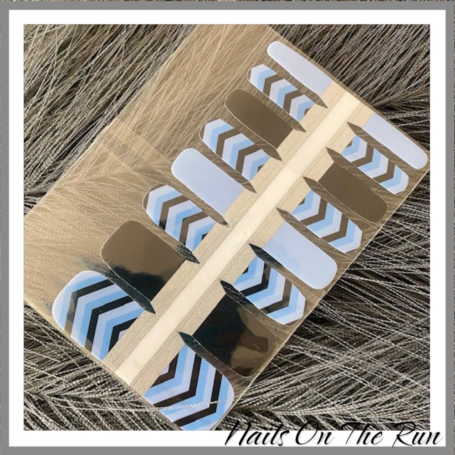 Blue/Black Flash Toe Wraps
