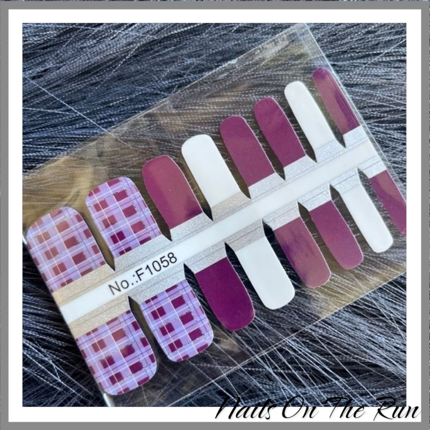 Grape Check Toe Wraps