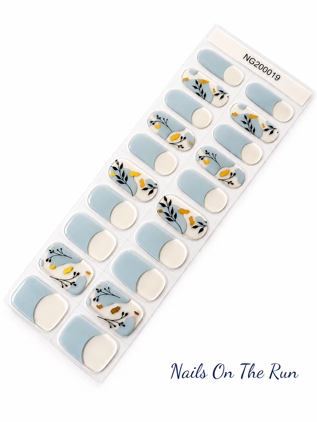 Semi Cured Gel Nail Wraps 019 | Salon Finish Nail Wraps UK - £5.00