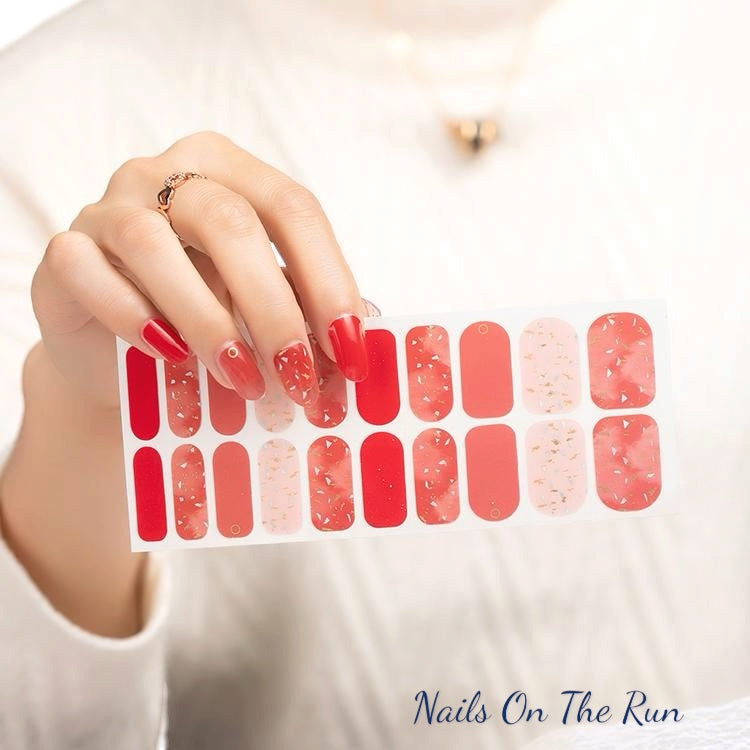Nail Polish Wraps JK007 | Easy Apply Nail Stickers UK