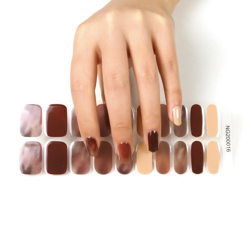 Semi Cured Gel Wraps 016 | Salon Finish Nail Wraps UK