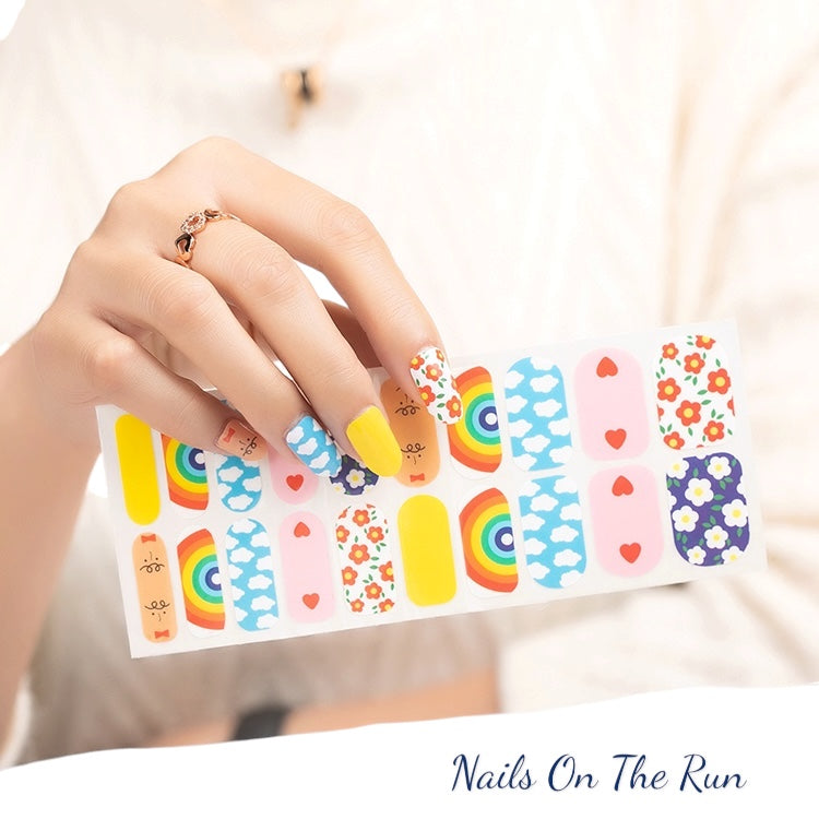 Nail Polish Wraps JK006 | Easy Apply Nail Stickers UK