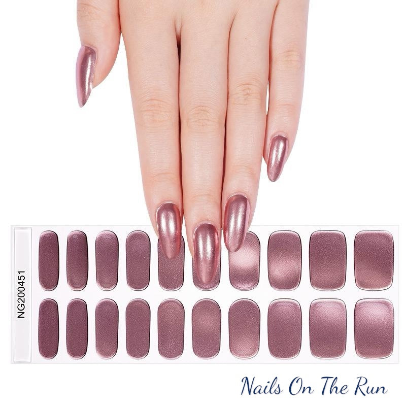 Semi Cured Gel Nail Wraps 451 | Salon Finish Nail Wraps UK