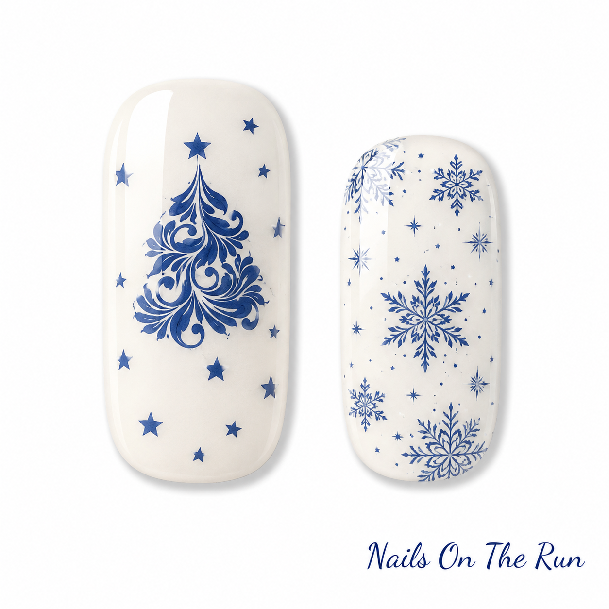 Semi Cured Gel Nail Wraps 443 | Salon Finish Nail Wraps UK - CHRISTMAS £5.00