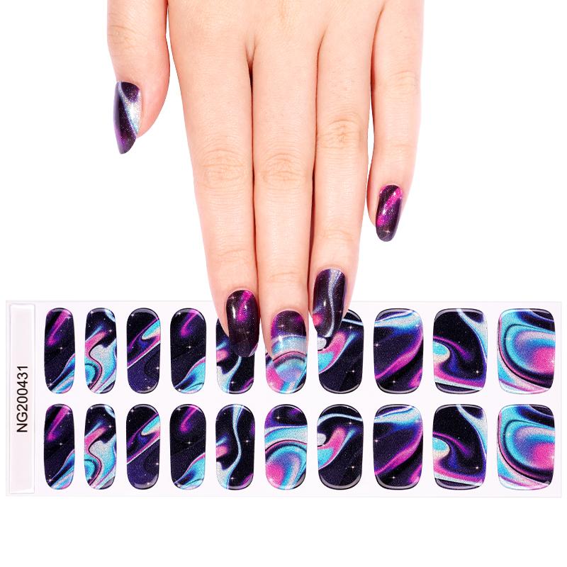 Semi Cured Gel Wraps 431 | Salon Finish Nail Wraps UK