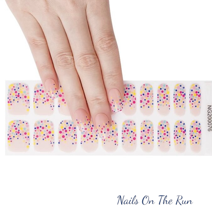 Semi Cured Gel Nail Wraps 076 | Salon Finish Nail Wraps UK