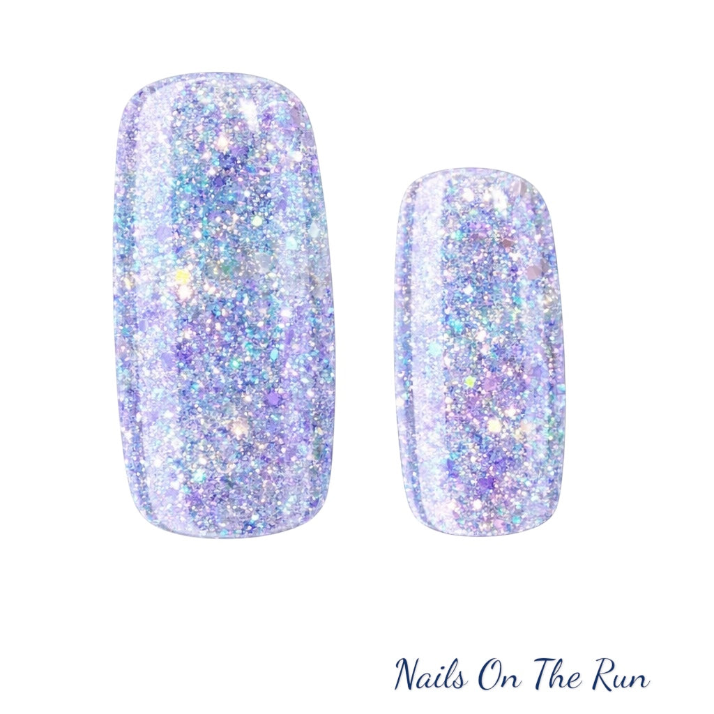 Gel Nail Wraps G026 | No Cure Gel Polish Nail Wraps UK - SEMI CLEAR BACKGROUND