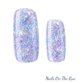 Gel Nail Wraps G026 | No Cure Gel Polish Nail Wraps UK - SEMI CLEAR BACKGROUND