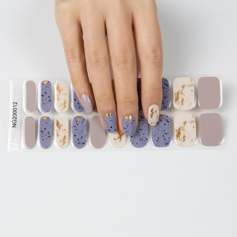 Semi Cured Gel Wraps 012 | Salon Finish Nail Wraps UK