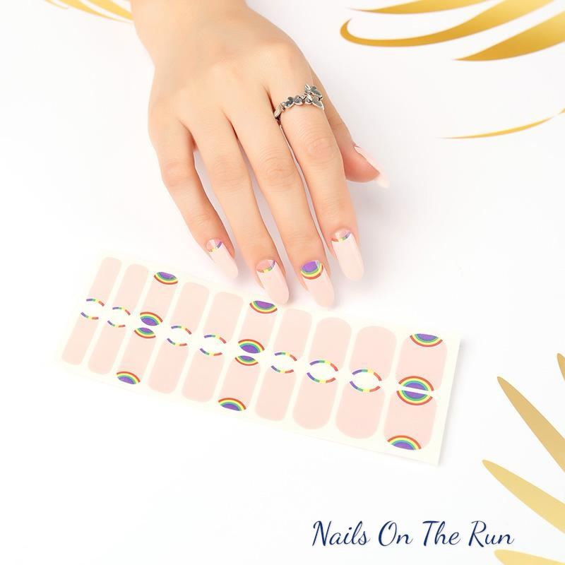 Nail Polish Wraps JK040 | Easy Apply Nail Stickers UK