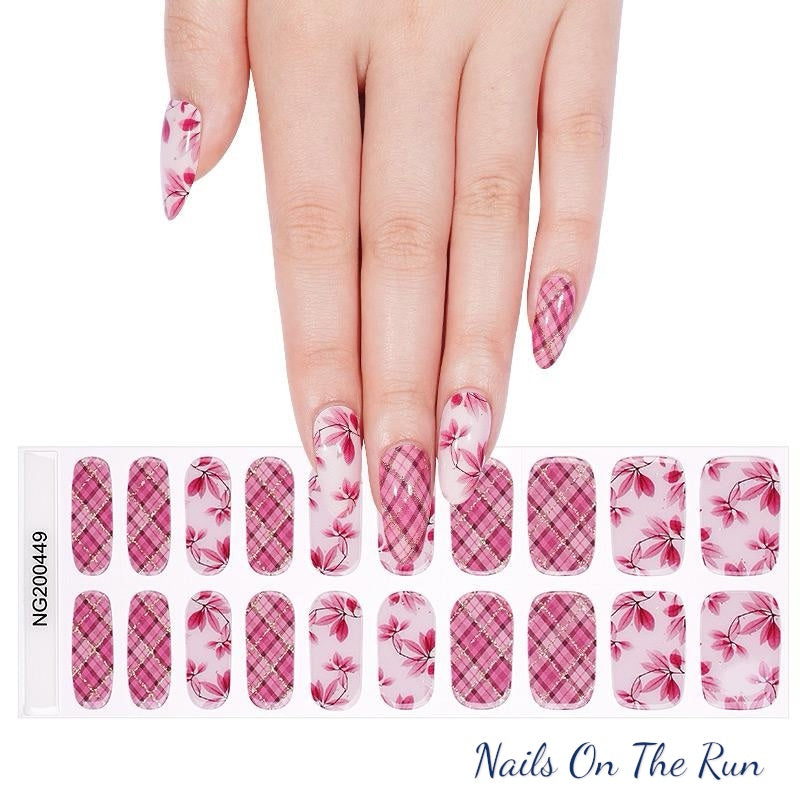 Semi Cured Gel Nail Wraps 449 | Salon Finish Nail Wraps UK