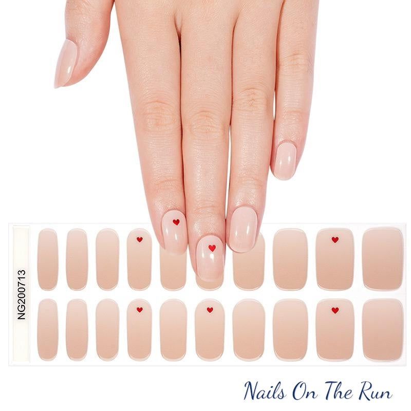 Semi Cured Gel Nail Wraps 713 | Salon Finish Nail Wraps UK