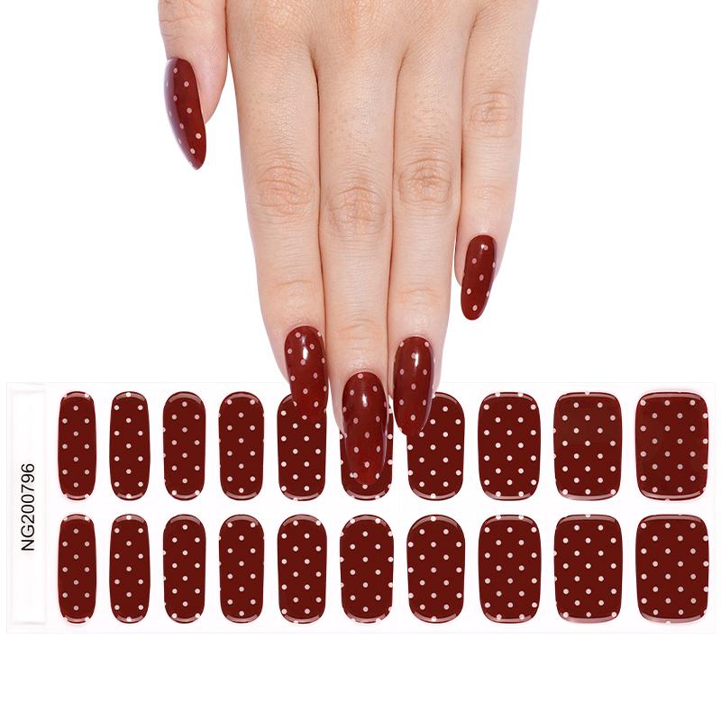 Semi Cured Gel Wraps 796 | Salon Finish Nail Wraps UK