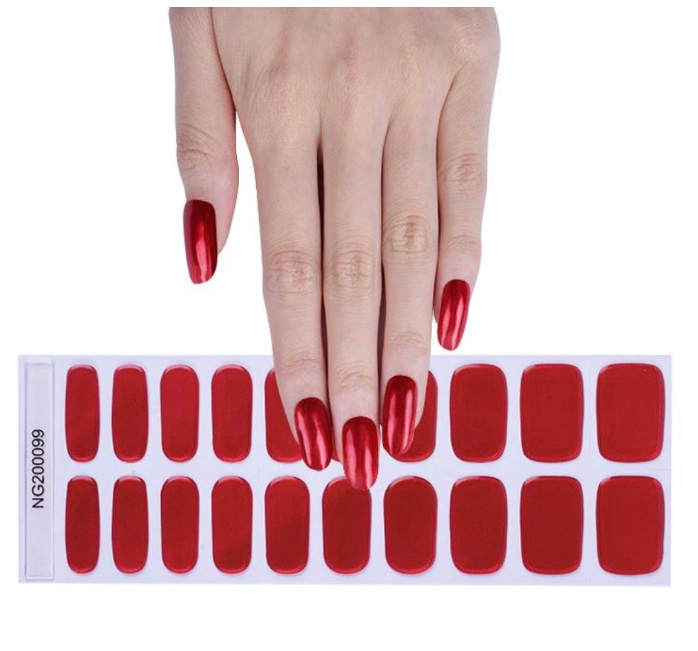 Semi Cured Gel Wraps 099 | Salon Finish Nail Wraps UK