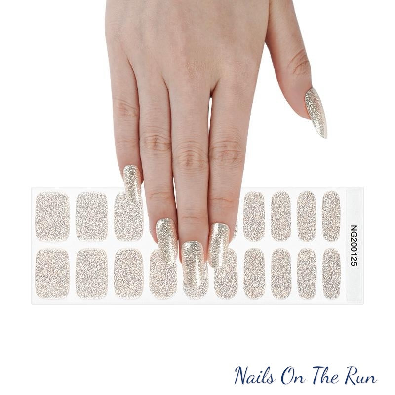 Semi Cured Gel Nail Wraps 125 | Salon Finish Nail Wraps Uk