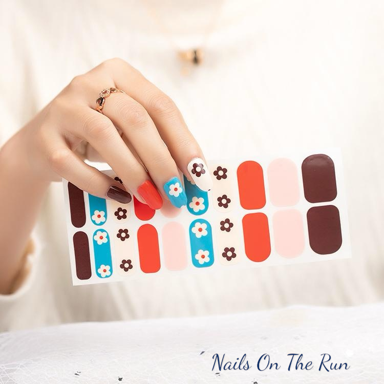 Nail Polish Wraps JK021 | Easy Apply Nail Stickers UK