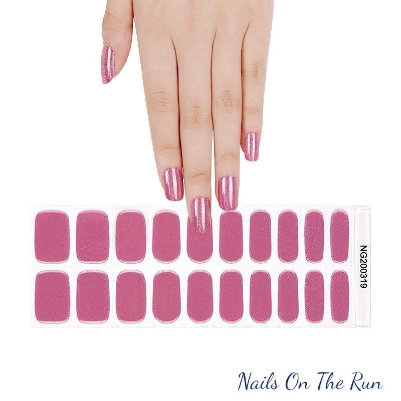Semi Cured Gel Nail Wraps 319 | Salon Finish Nail Wraps UK