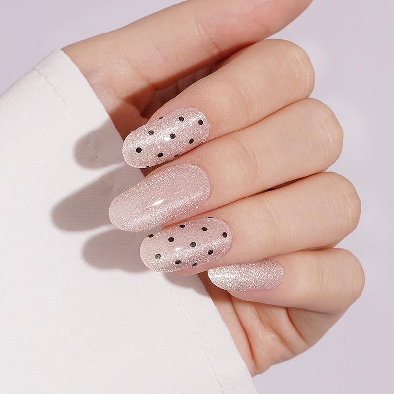 Semi Cured Gel Wraps 771 | Salon Finish Nail Wraps UK - Part Translucent