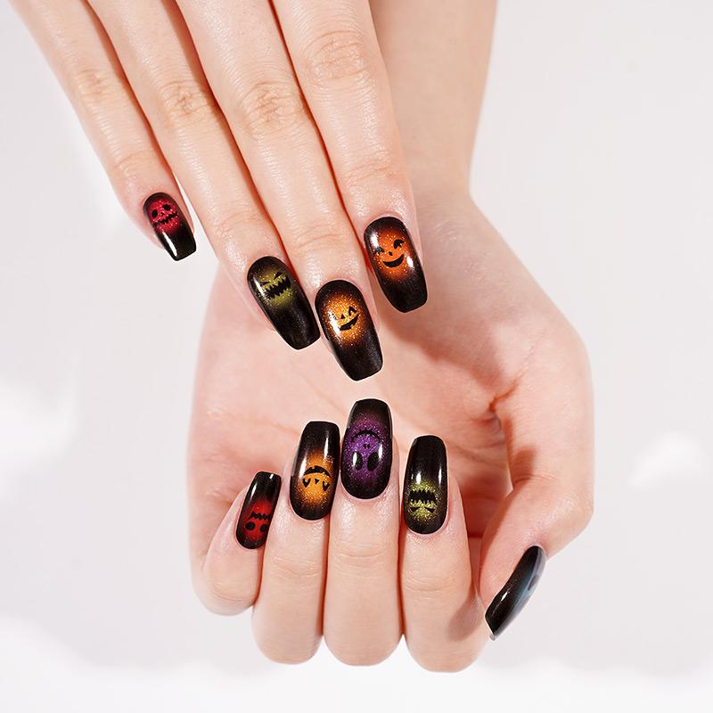 Semi Cured Gel Wraps 432 | Salon Finish Nail Wraps UK - HALLOWEEN