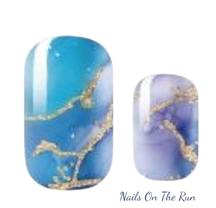Nail Polish Wraps JK163 | Easy Apply Nail Stickers UK
