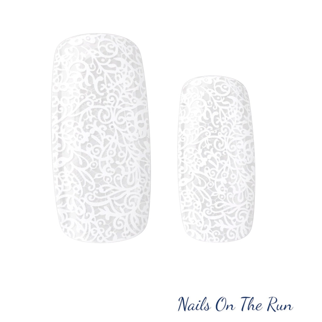 Gel Polish Wraps G161 | No Cure Gel Polish Wraps UK - CLEAR BACKGROUND