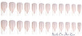 Press On Nails PON008 | Xlong Square False Nails UK