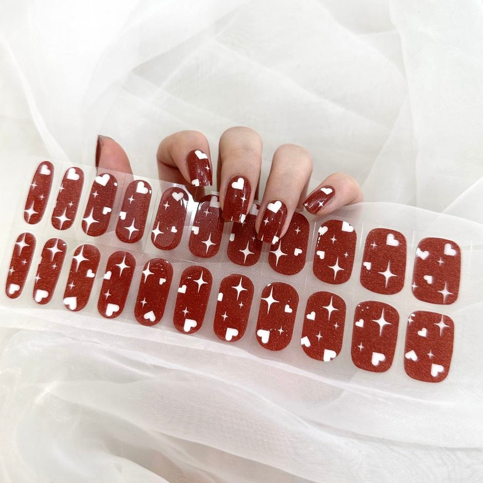 Gel Nail Wraps G006 | No Cure Gel Polish Nail Wraps UK