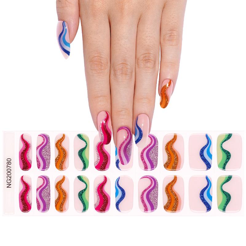 Semi Cured Gel Wraps 780 | Salon Finish Nail Wraps UK