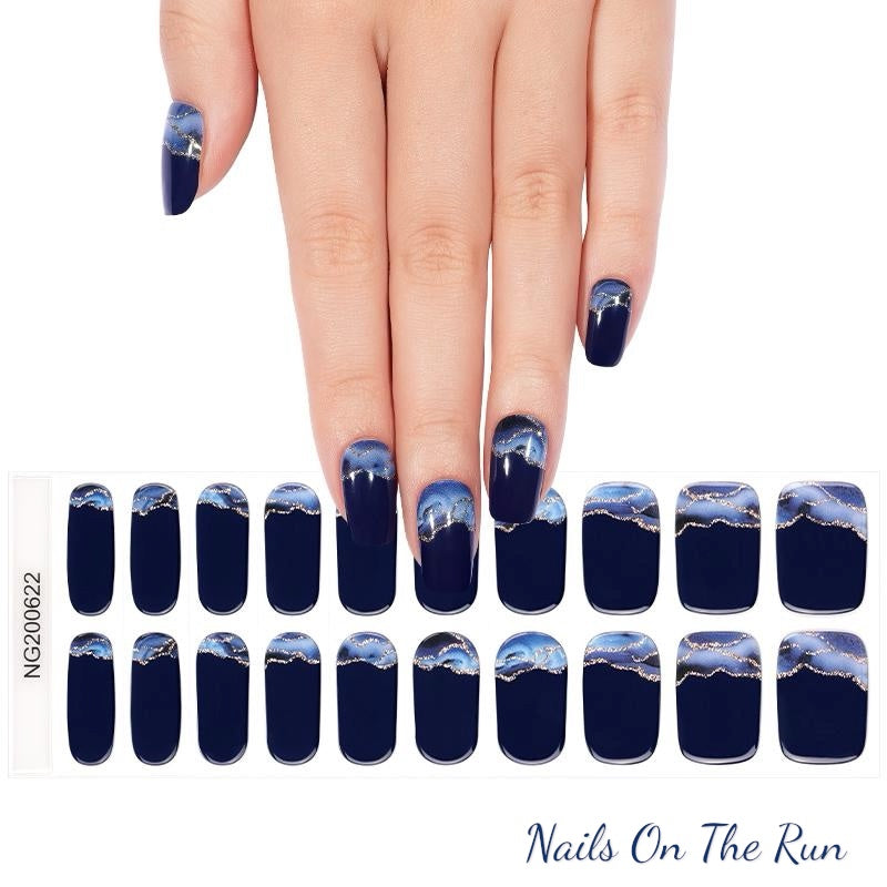 Semi Cured Gel Nail Wraps 622 | Salon Finish Nail Wraps UK