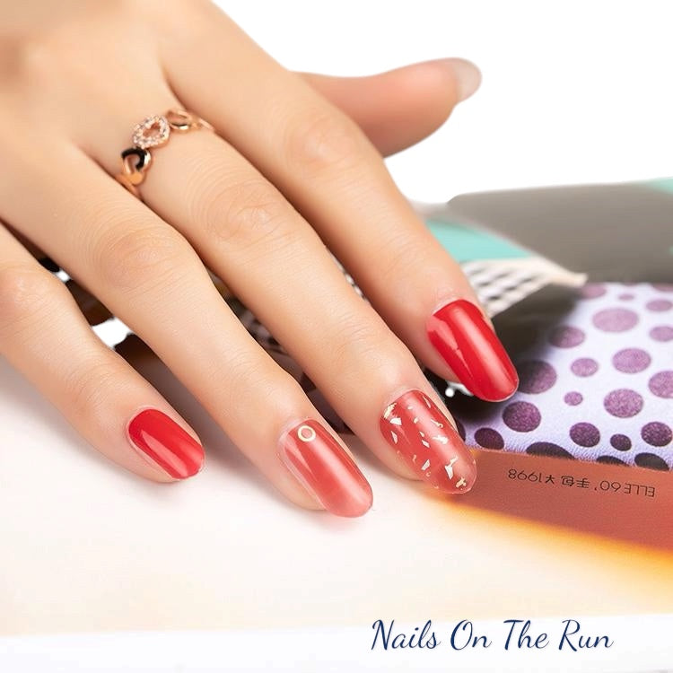 Nail Polish Wraps JK007 | Easy Apply Nail Stickers UK