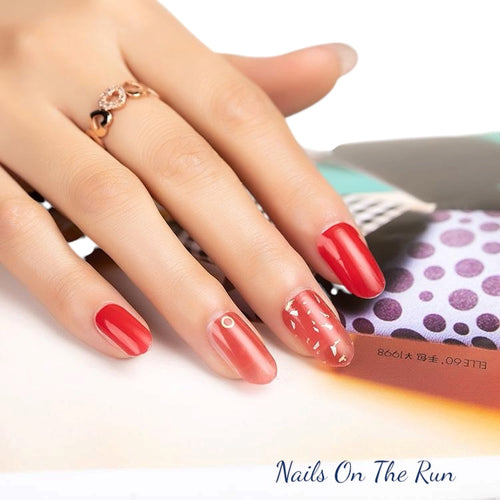 Nail Polish Wraps JK007 | Easy Apply Nail Stickers UK
