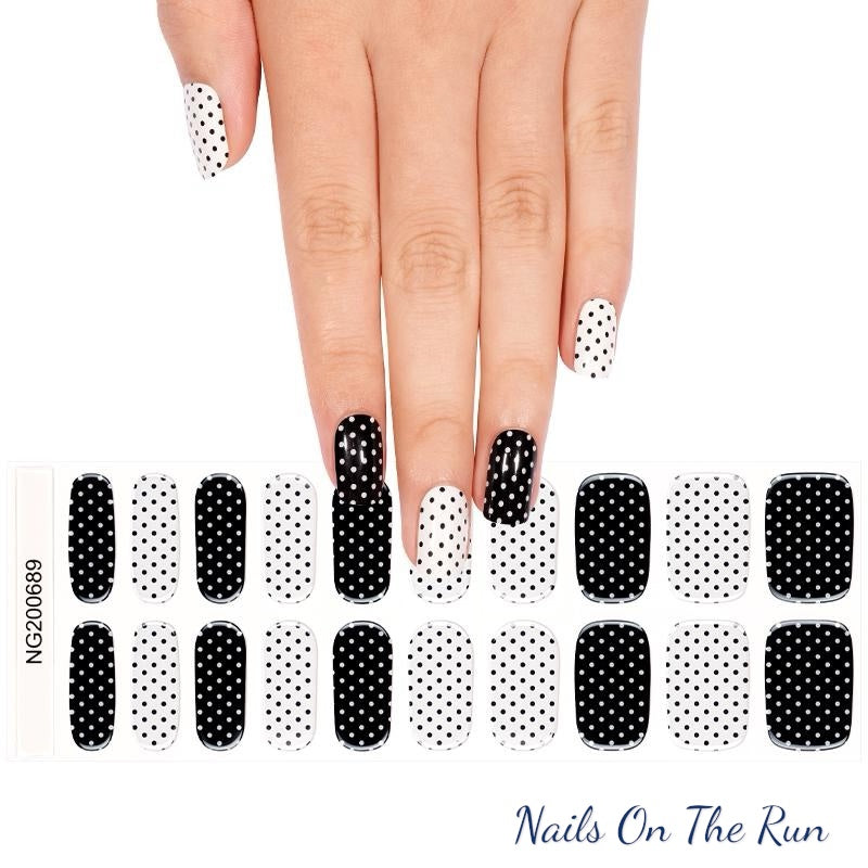 Semi Cured Gel Nail Wraps 689 | Salon FInish Nail Wraps Uk
