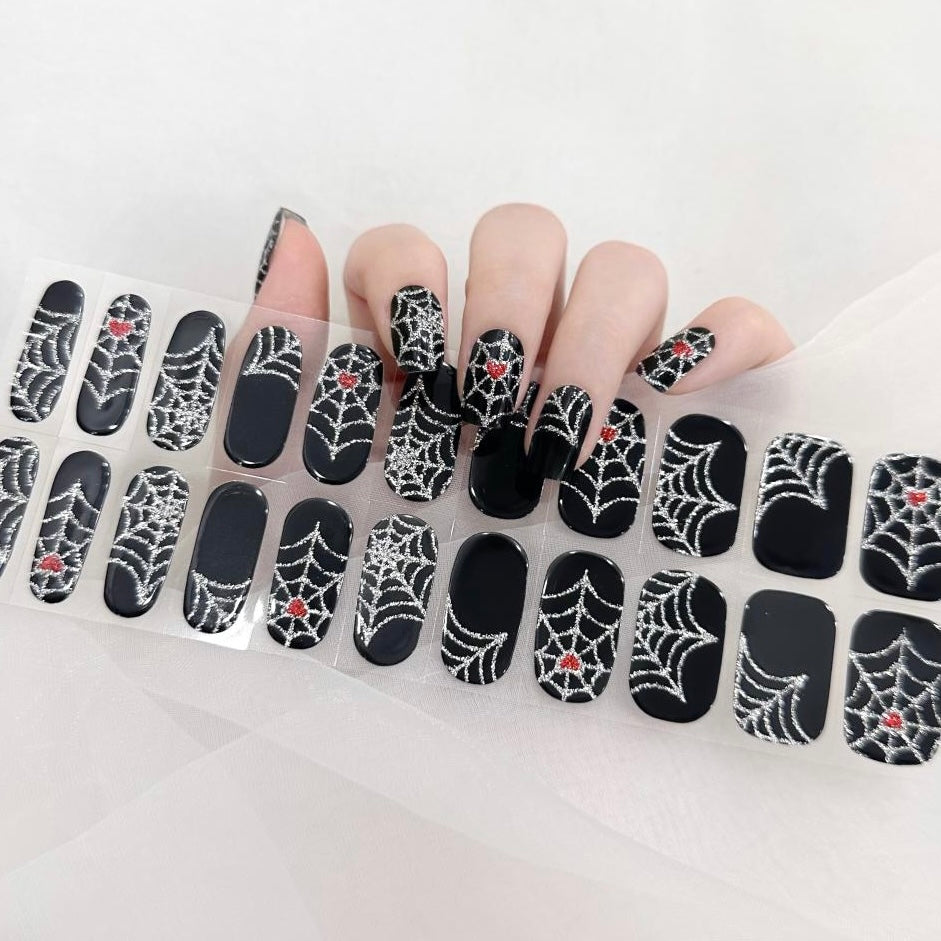 Gel Nail Wraps G112 | No Cure Gel Polish Nail Wraps UK - HALLOWEEN (design may very slightly)