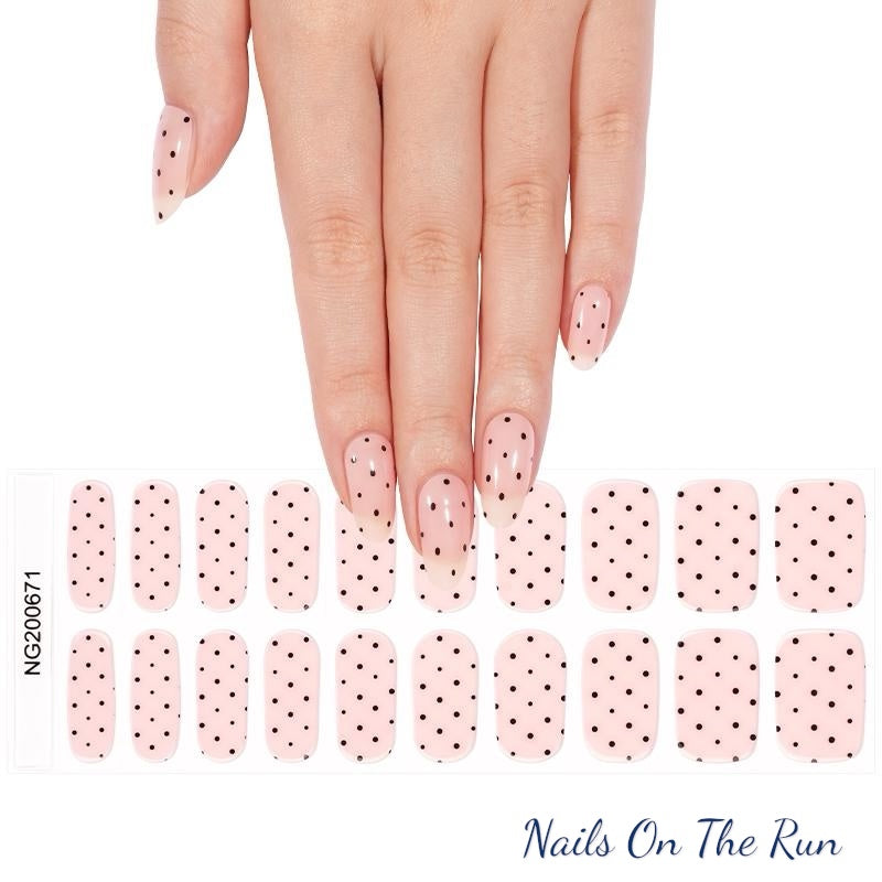 Semi Cured Gel Nail Wraps 671 | Salon Finish Nail Wraps UK