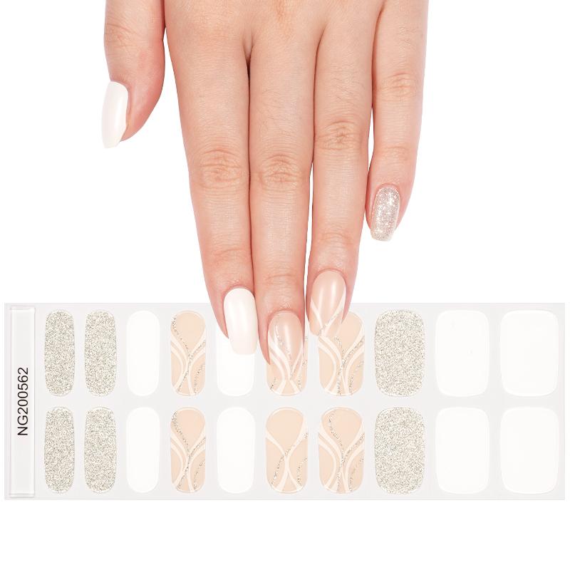 Semi Cured Gel Wraps 562 | Salon Finish Nail Wraps UK