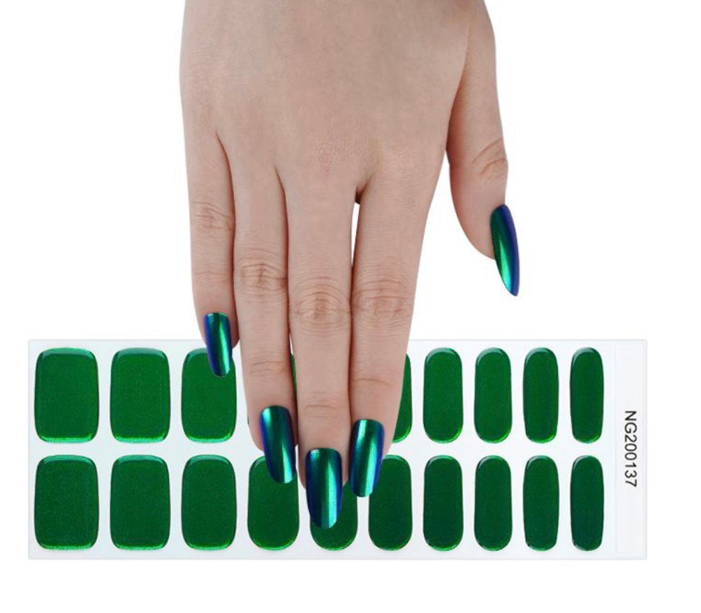 Semi Cured Gel Wraps 137 | Salon Finish Nail Wraps UK