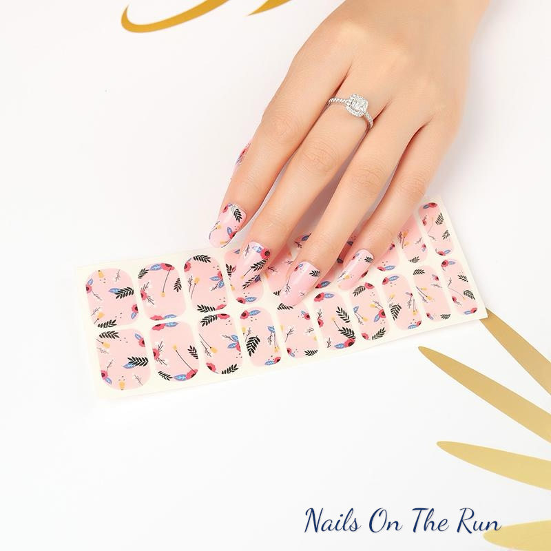 Nail Polish Wraps JK029 | Easy Apply Nail Stickers UK