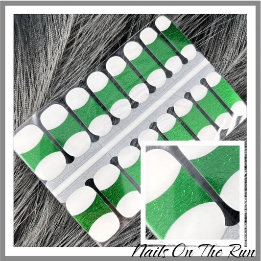 Green Shimmer Nail Tips