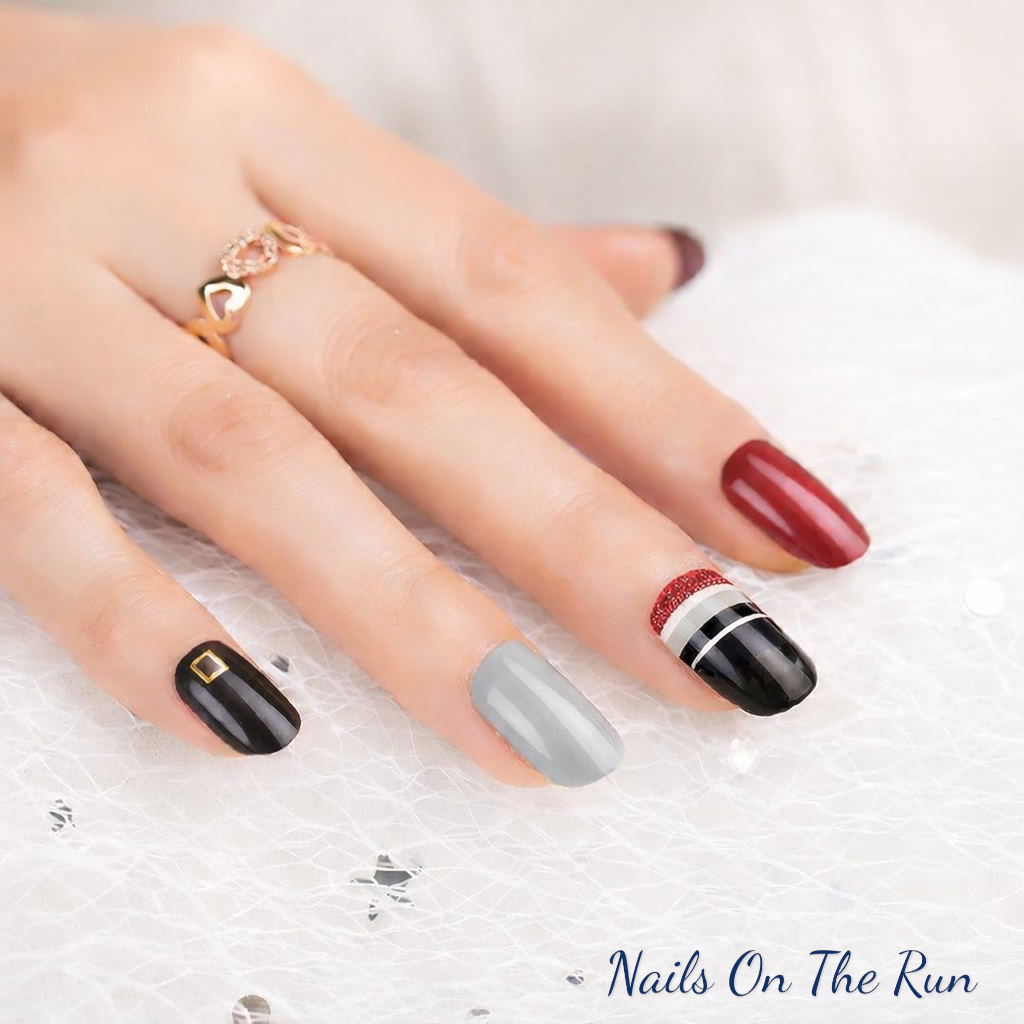 Nail Polish Wraps JK003 | Easy Apply Nail Stickers UK - £2.50