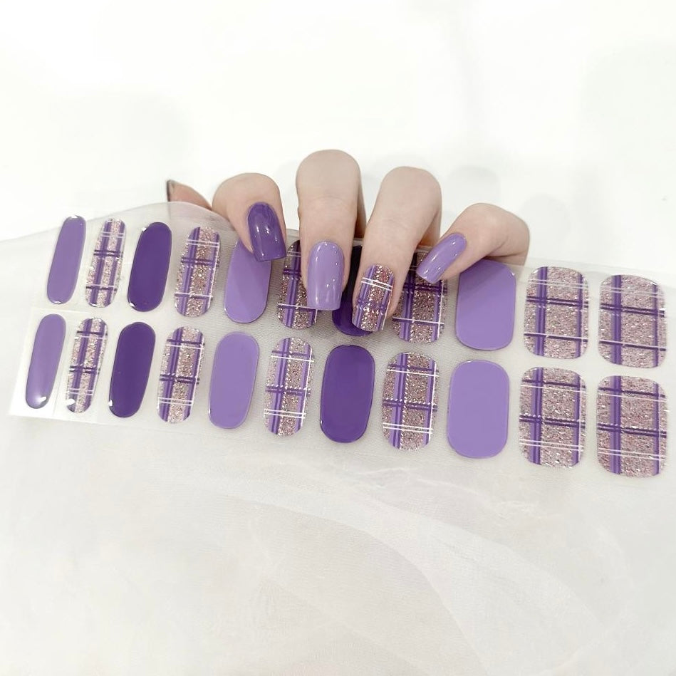 Gel Nail Wraps G156 | No Cure Gel Polish Nail Wraps UK
