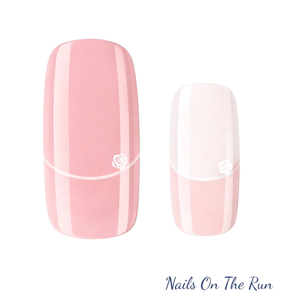 Semi Cured Gel Nail Wraps 512 | Salon Finish Nail Wraps UK - CLEAR BACKGROUND