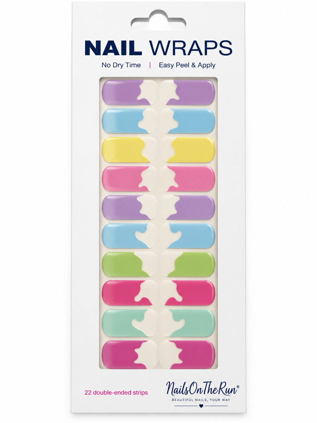 Nail Polish Wraps JK092 | Easy Apply Nail Stickers UK