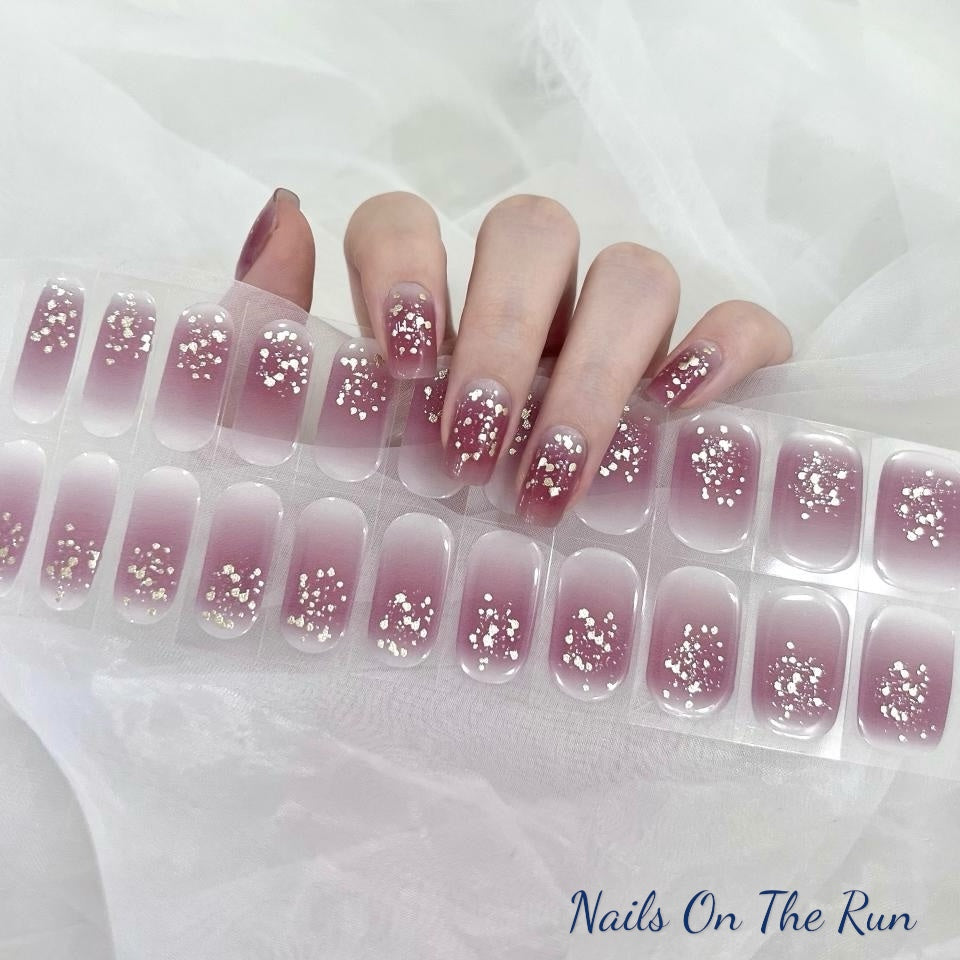 Gel Nail Wraps G014 | No Cure Gel Polish Nail Wraps UK