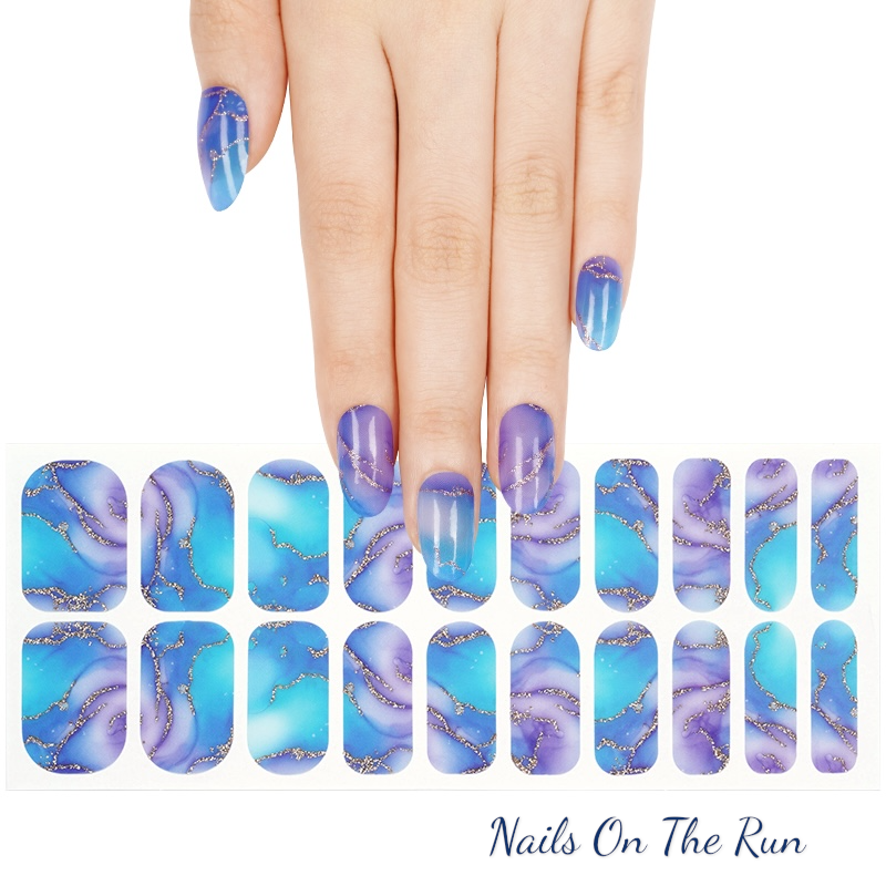 Nail Polish Wraps JK163 | Easy Apply Nail Stickers UK