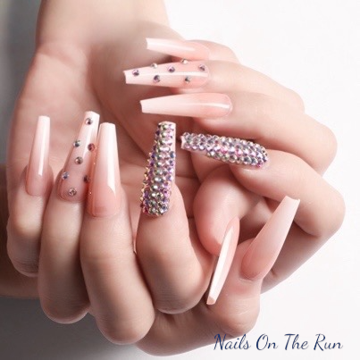 Press On Nails PON010 | Coffin Long False Nails Uk