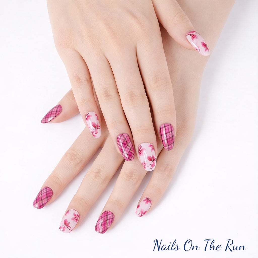 Semi Cured Gel Nail Wraps 449 | Salon Finish Nail Wraps UK