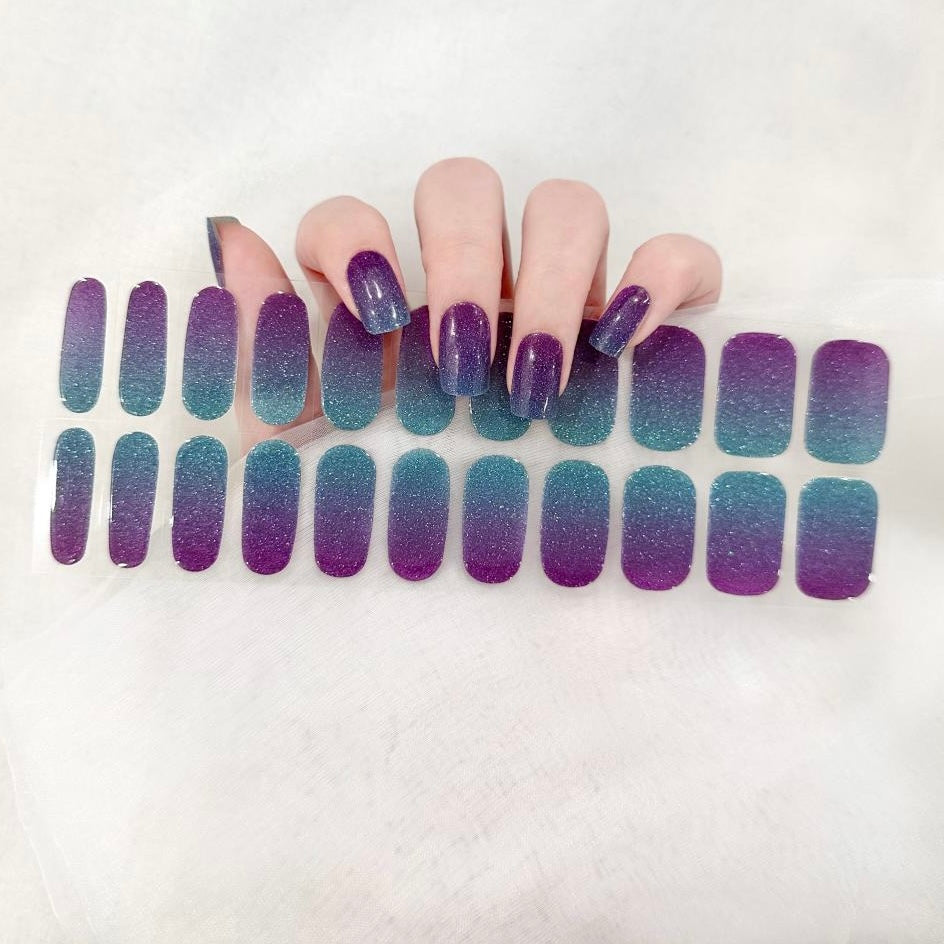 Gel Nail Wraps G128 | No Cure Gel Polish Nail Wraps UK