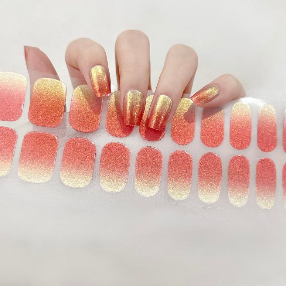 Gel Nail Wraps G138 | No Cure Gel Polish Nail Wraps UK