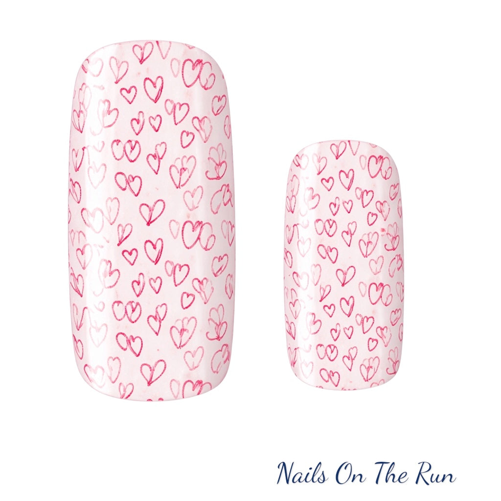 Semi Cured Gel Nail Wraps 541 | Salon Finish Nail Wraps UK