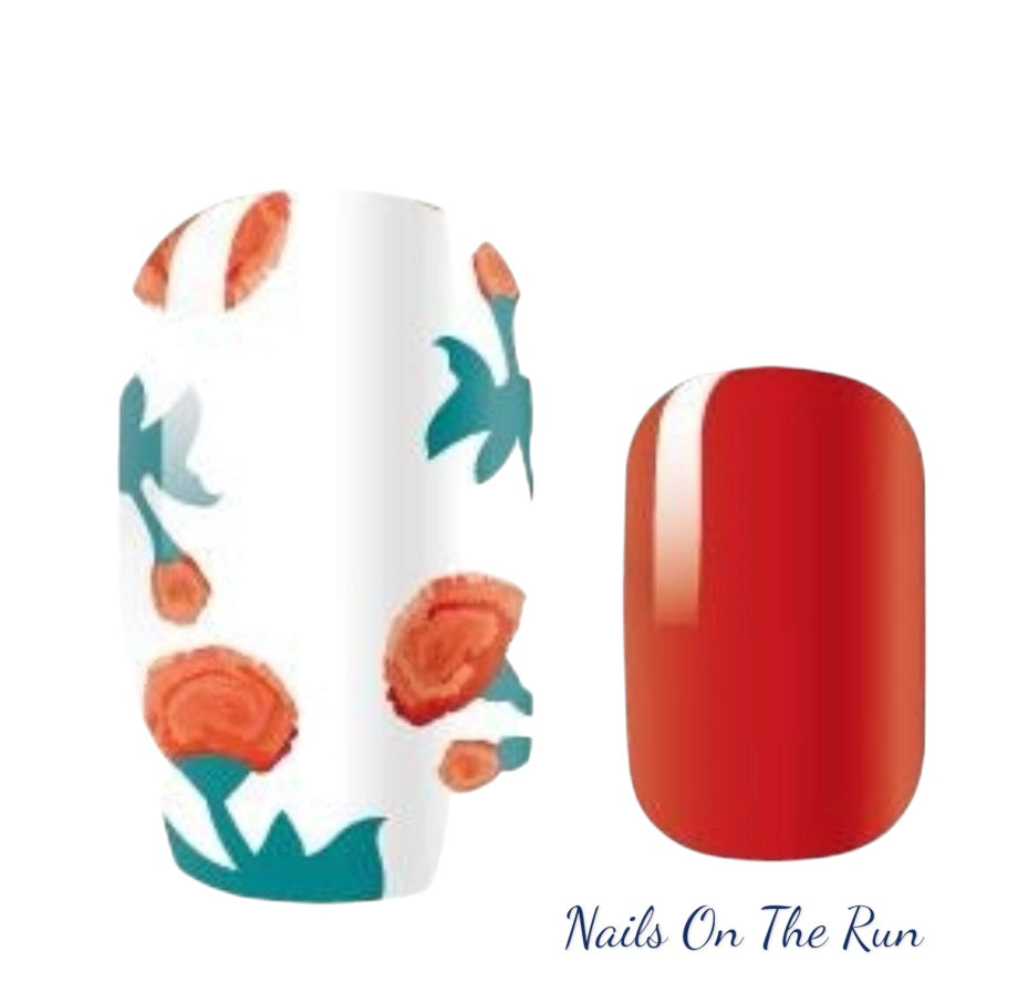 Nail Polish Wraps JK012 | Easy Apply Nail Stickers UK
